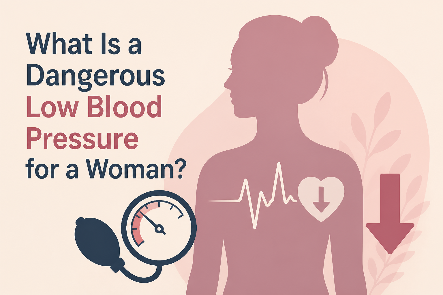What Is a Dangerous Low Blood Pressure for a Woman?