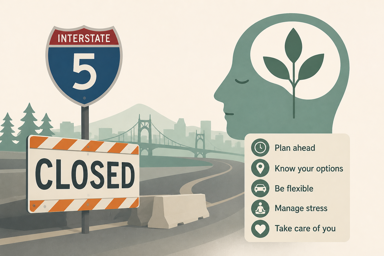 5 sanity-saving tips to help you handle Portland I-5 closure