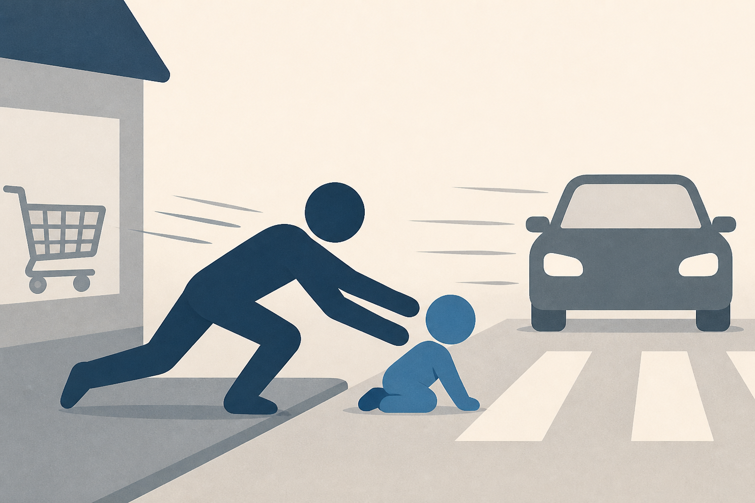 Video Shows Grocery Store Manager Saving Toddler From Oncoming Traffic