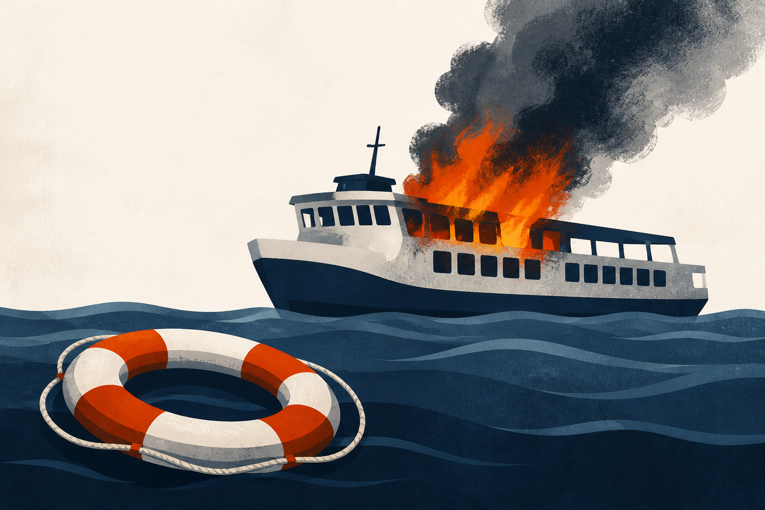 Five dead and 86 feared missing after Philippines ferry fire