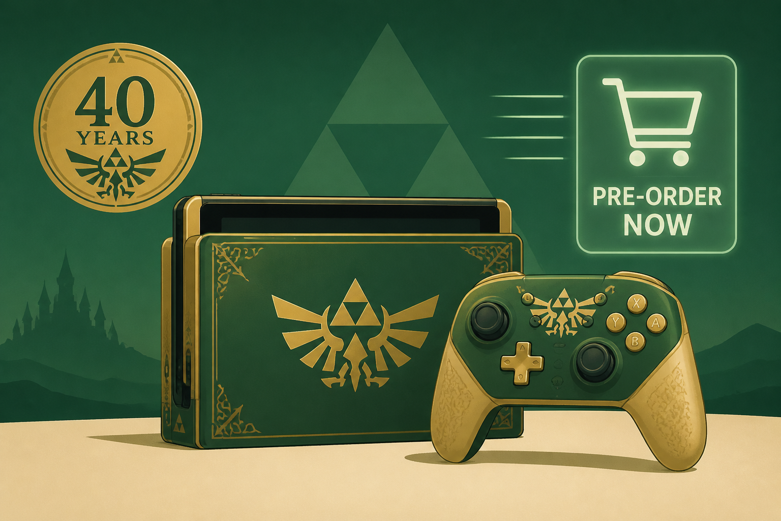 Zelda 40th Anniversary Edition Switch 2 console and Pro Controller pre-orders are live - quick! Walmart has stock right now
