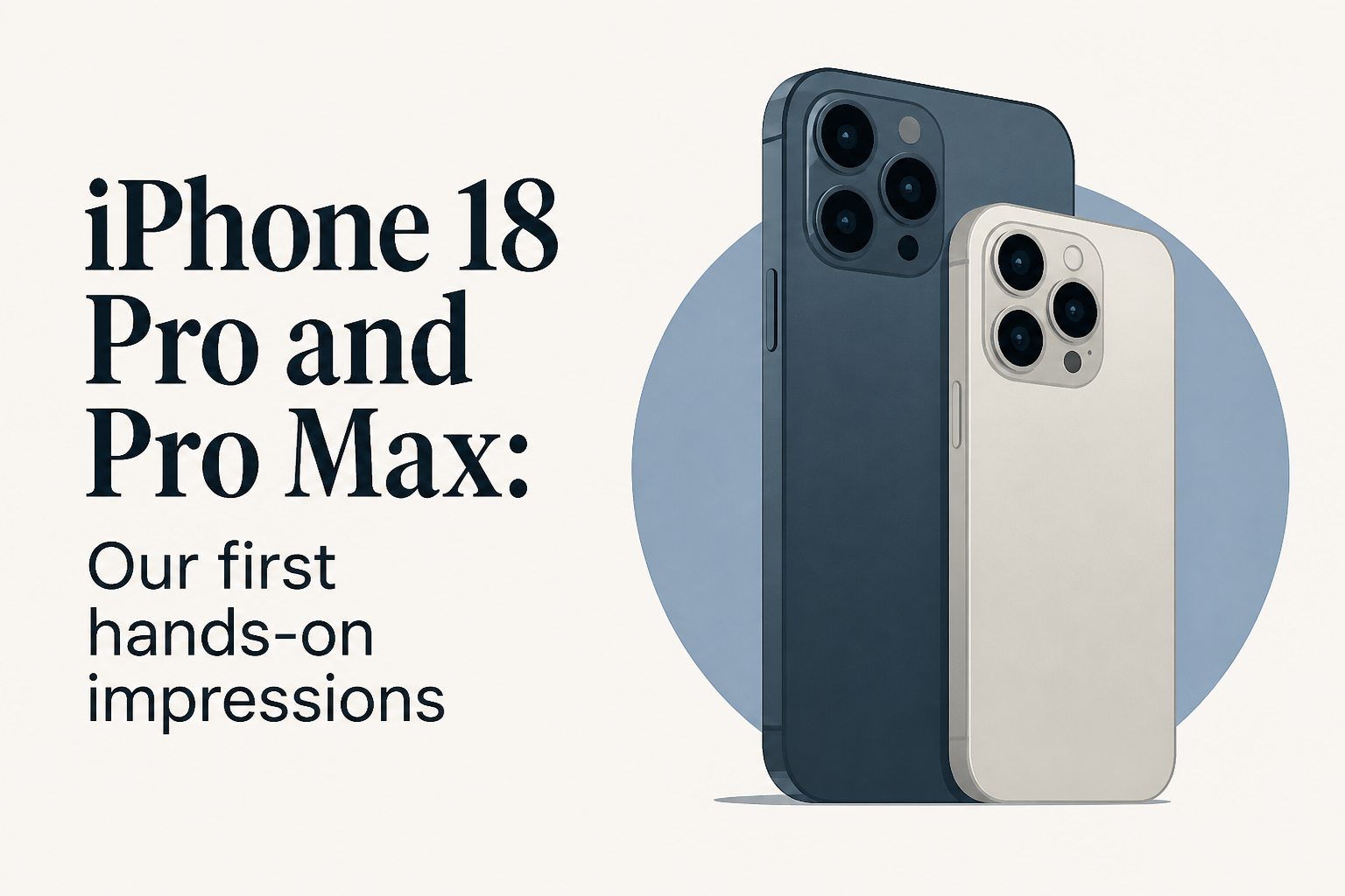 iPhone 18 Pro and Pro Max: Our first hands-on impressions
