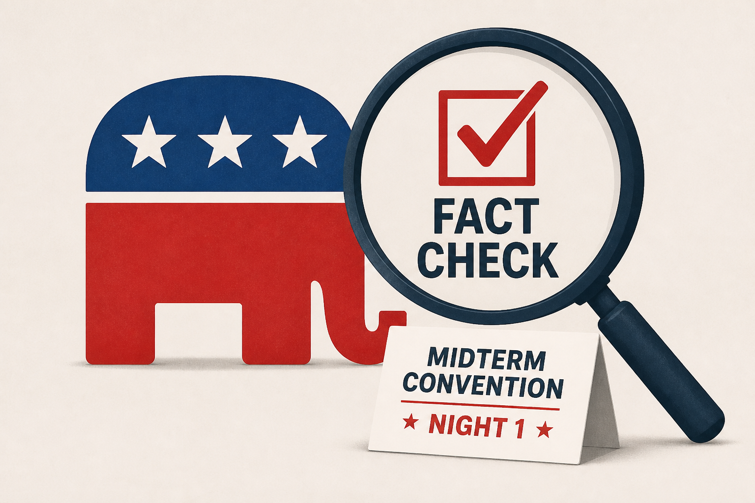 Fact-checking the Republican midterm convention night 1