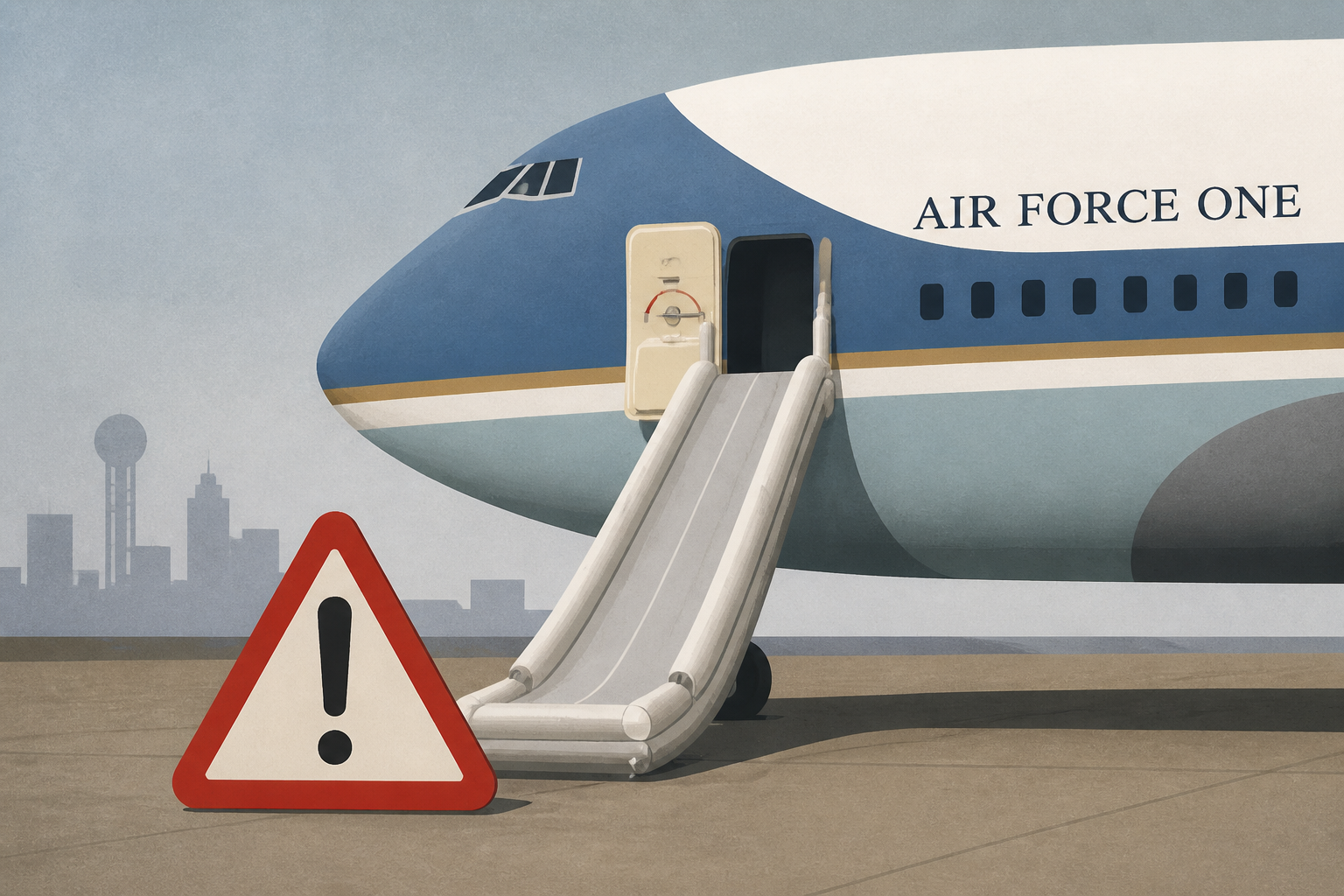 Military personnel accidentally triggered Air Force One emergency slide ahead of Trump’s flight to Dallas