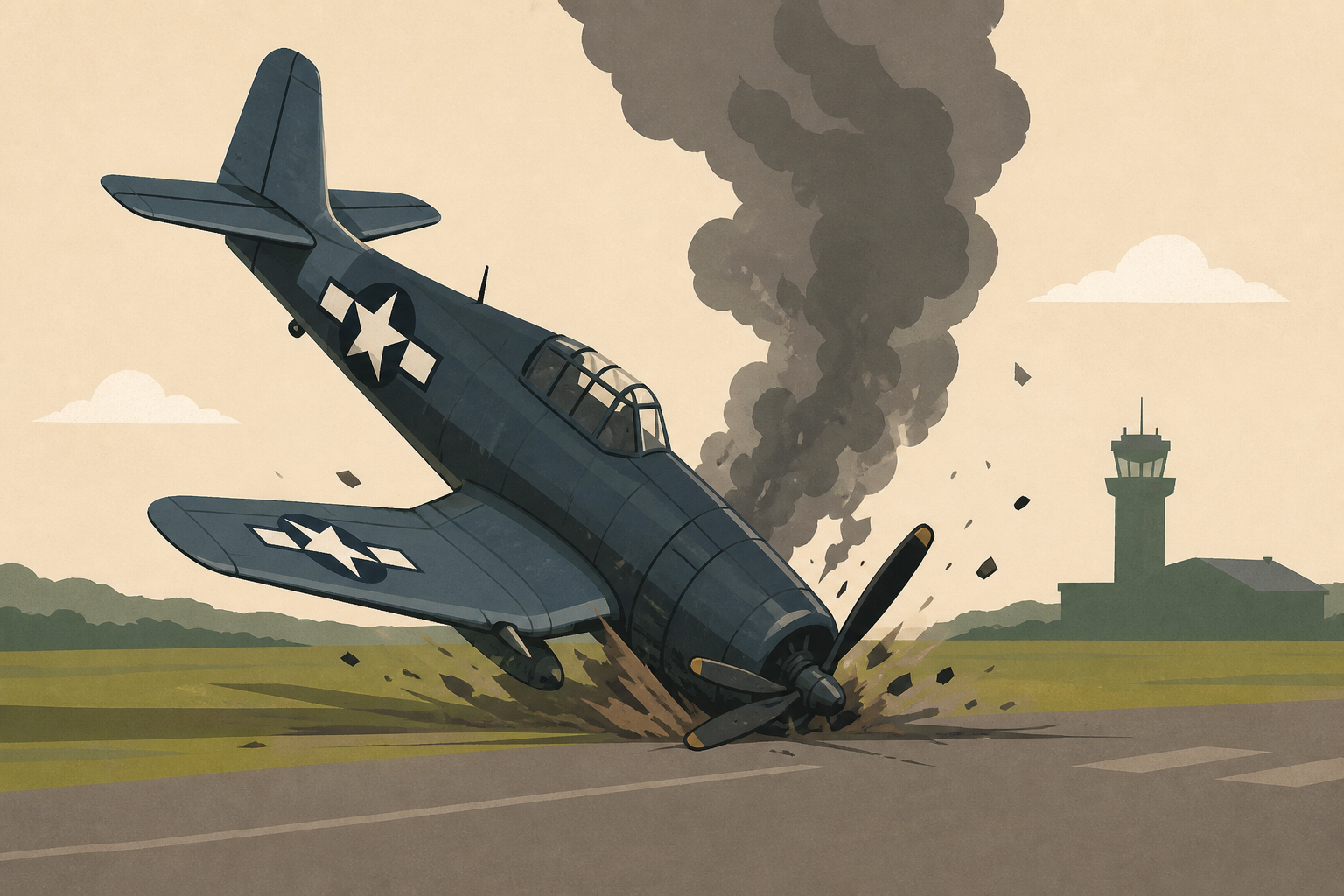 Historic WWII warplane crashes at Heritage Field Airport in Limerick Township, Pa.