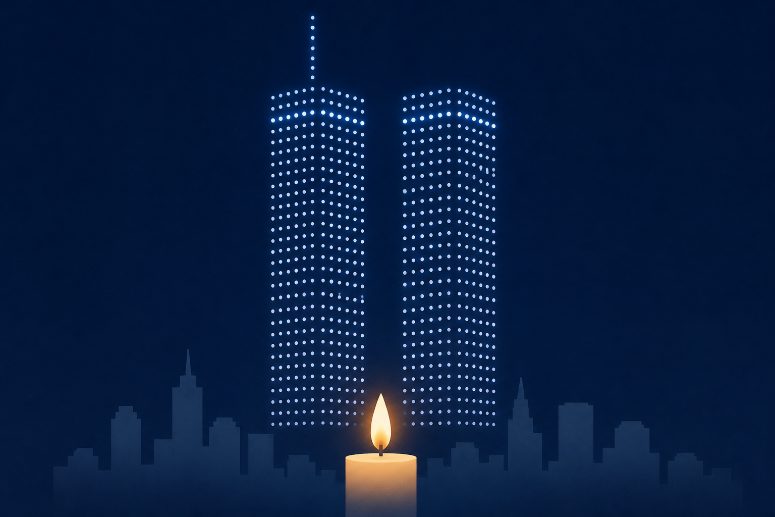 Drones recreate Twin Towers, honor victims ahead of 25th anniversary of 9/11 attacks in New York