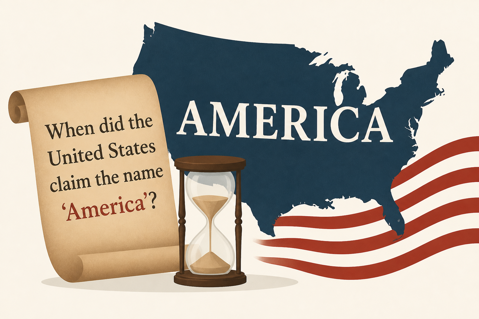 When did the United States claim the name ‘America’?