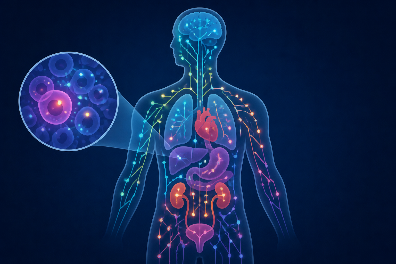 Imaging cellular activity across all organs reveals body-wide circuits