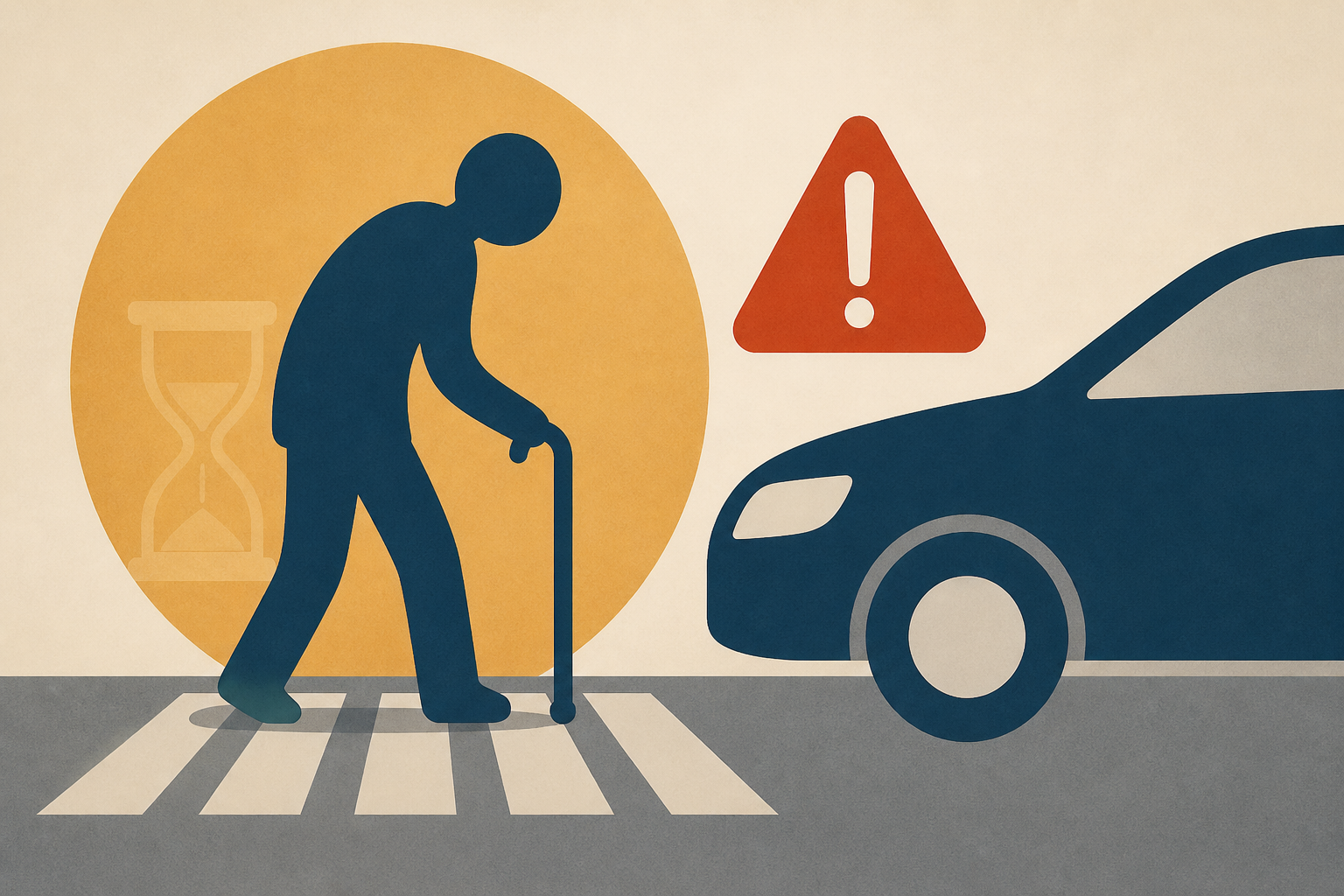Why older pedestrians fare worse in car crashes
