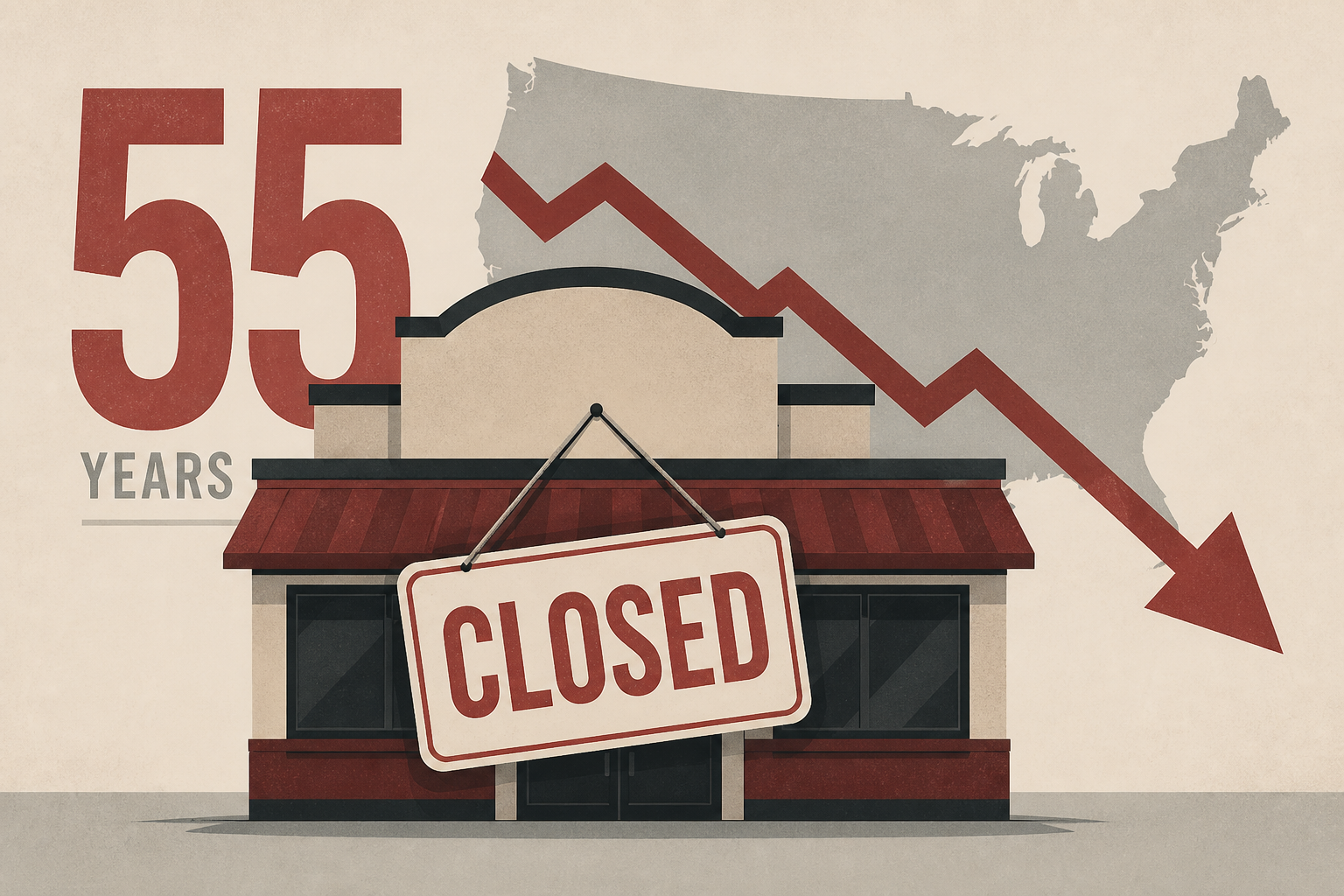 55-year-old restaurant chain abruptly shutters locations nationwide