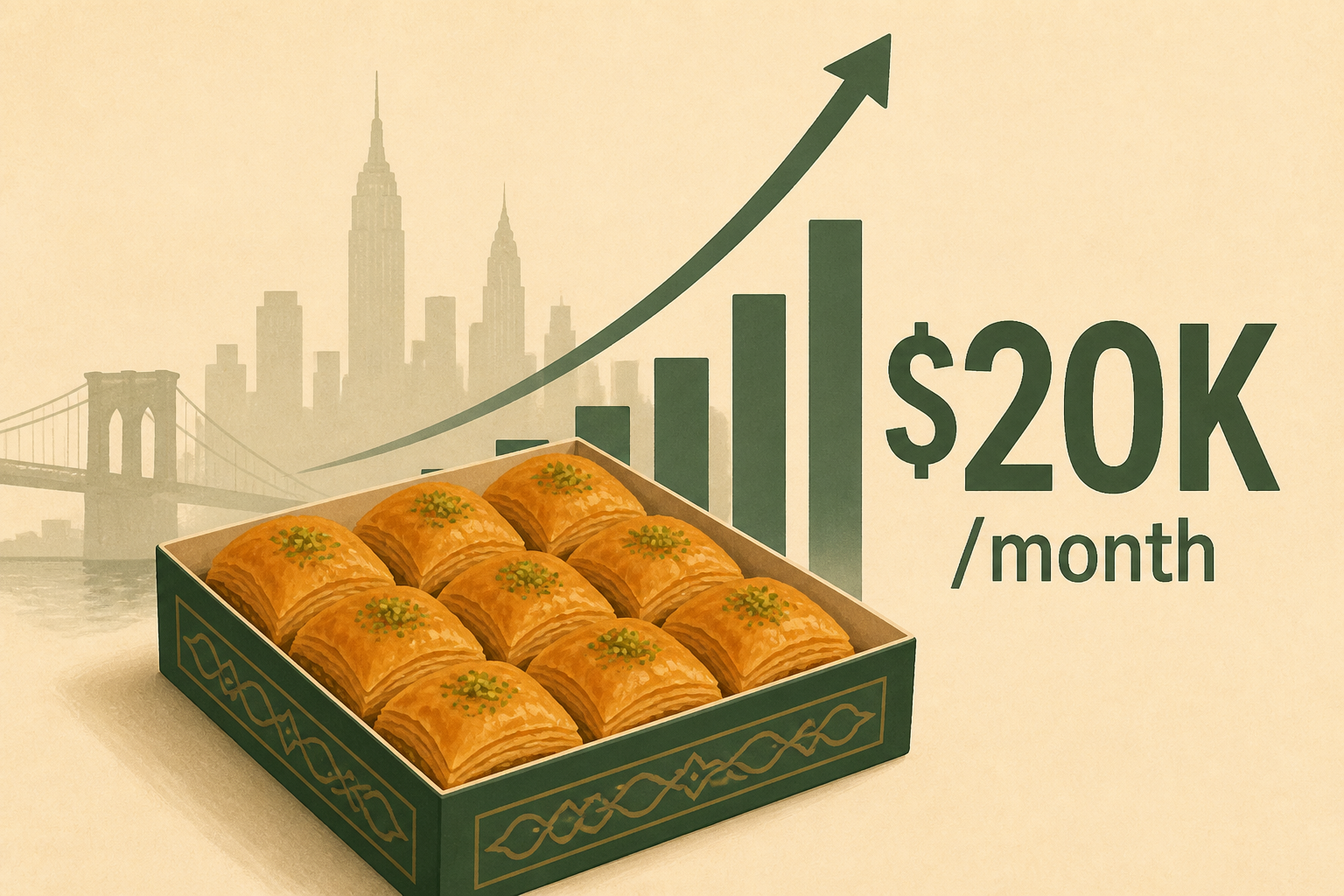 NYC's 'Baklava Guy' brings in $20K/month selling Turkish pastries