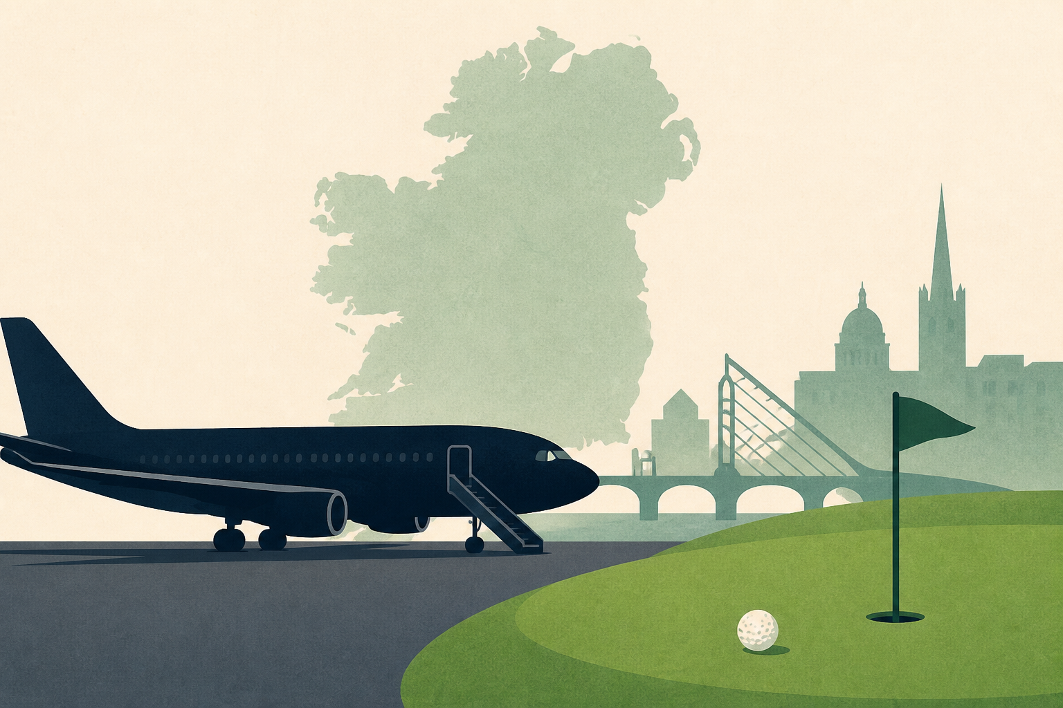 President Trump arrives in Dublin to meet Ireland’s leaders before attending golf tournament