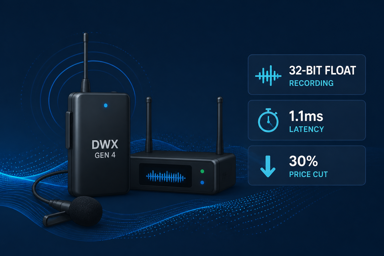 Sony DWX Gen 4 Wireless System Detailed - 32-Bit Float Recording, 1.1ms Latency, and a 30% Price Cut