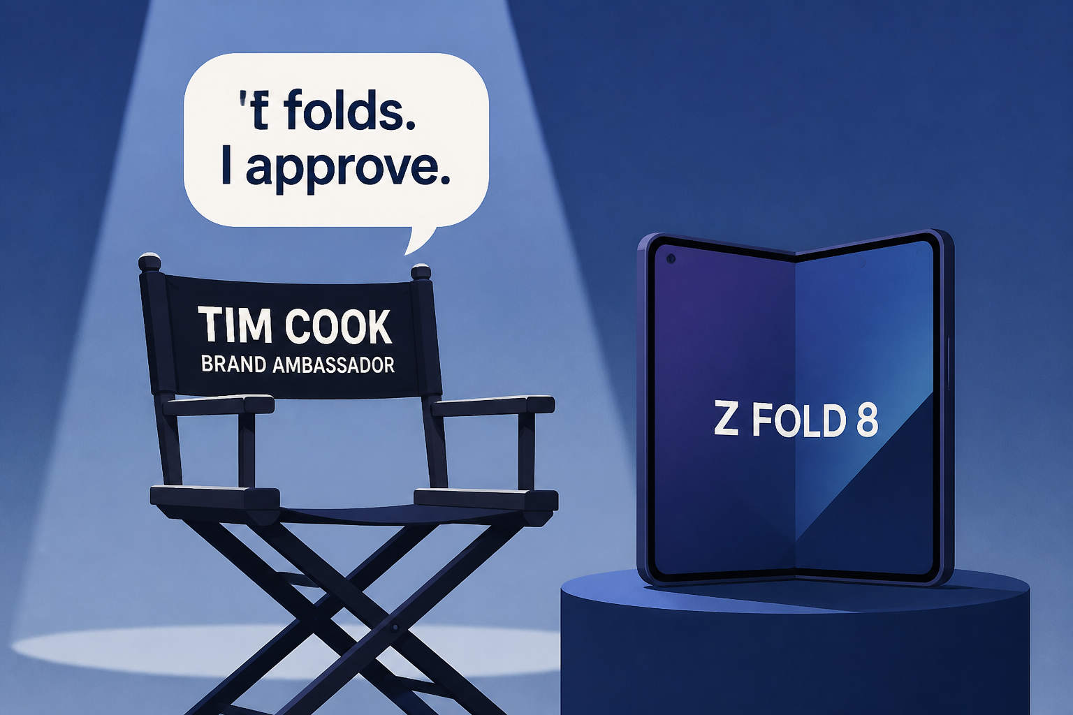 Samsung Trolls Apple by Hiring 'Tim Cook' to Endorse Galaxy Z Fold 8