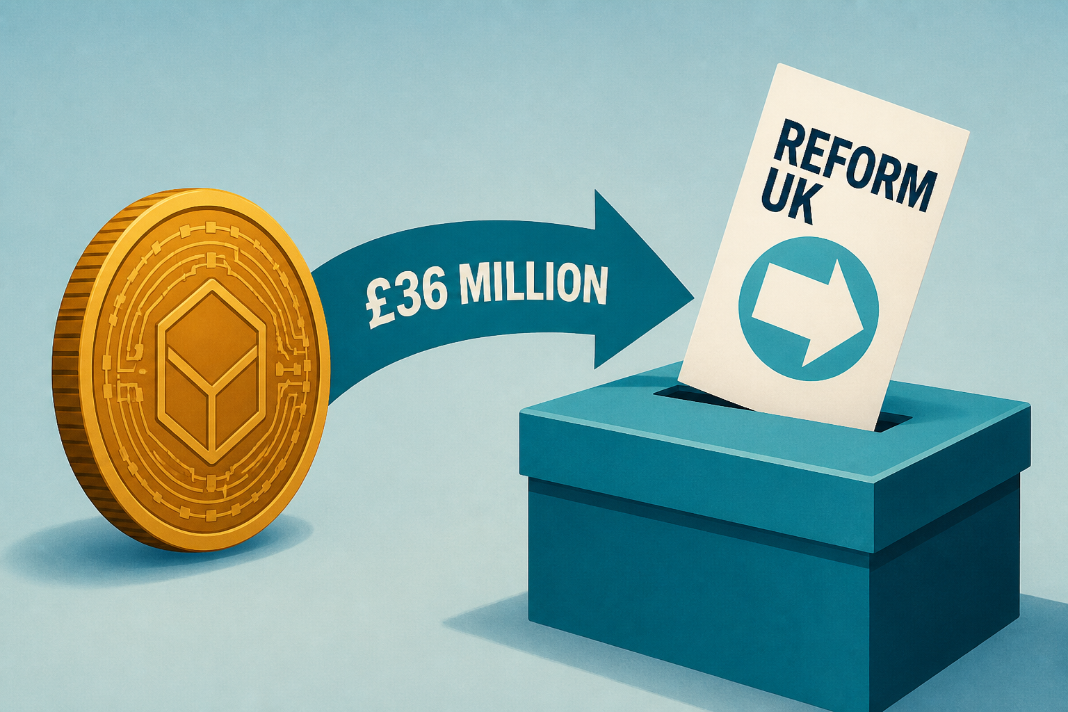 Crypto investor pardoned by Trump donates £36 million to Farage's Reform UK