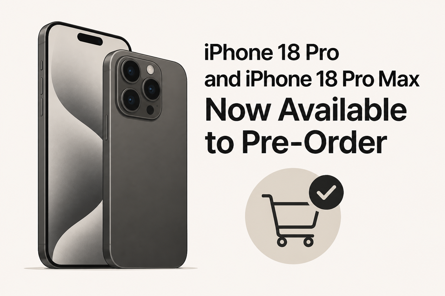 iPhone 18 Pro and iPhone 18 Pro Max Now Available to Pre-Order