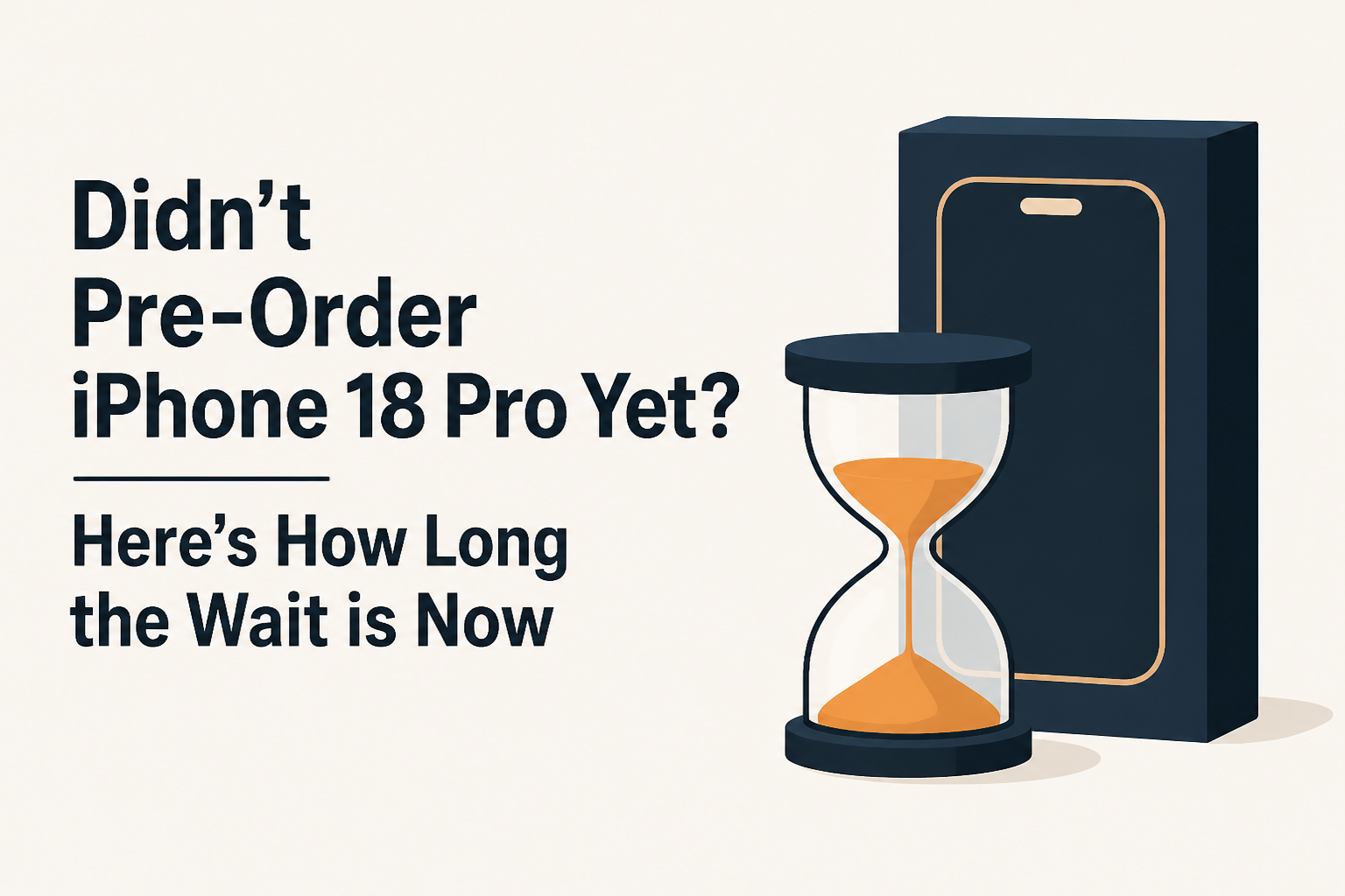 Didn't Pre-Order iPhone 18 Pro Yet? Here's How Long the Wait is Now