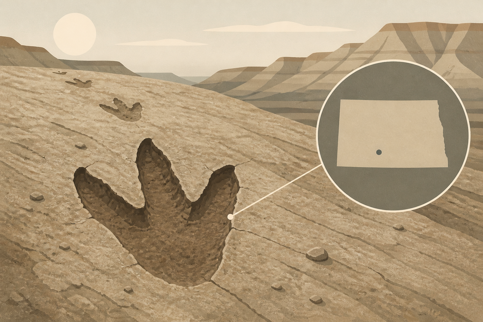 First-ever adult Tyrannosaurus rex trackway discovered in North Dakota badlands