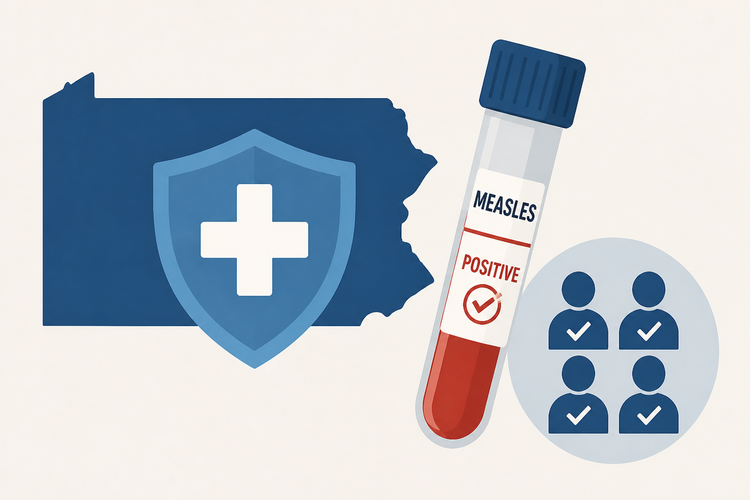 Pennsylvania measles case: Four fully vaccinated people test positive, DOH says