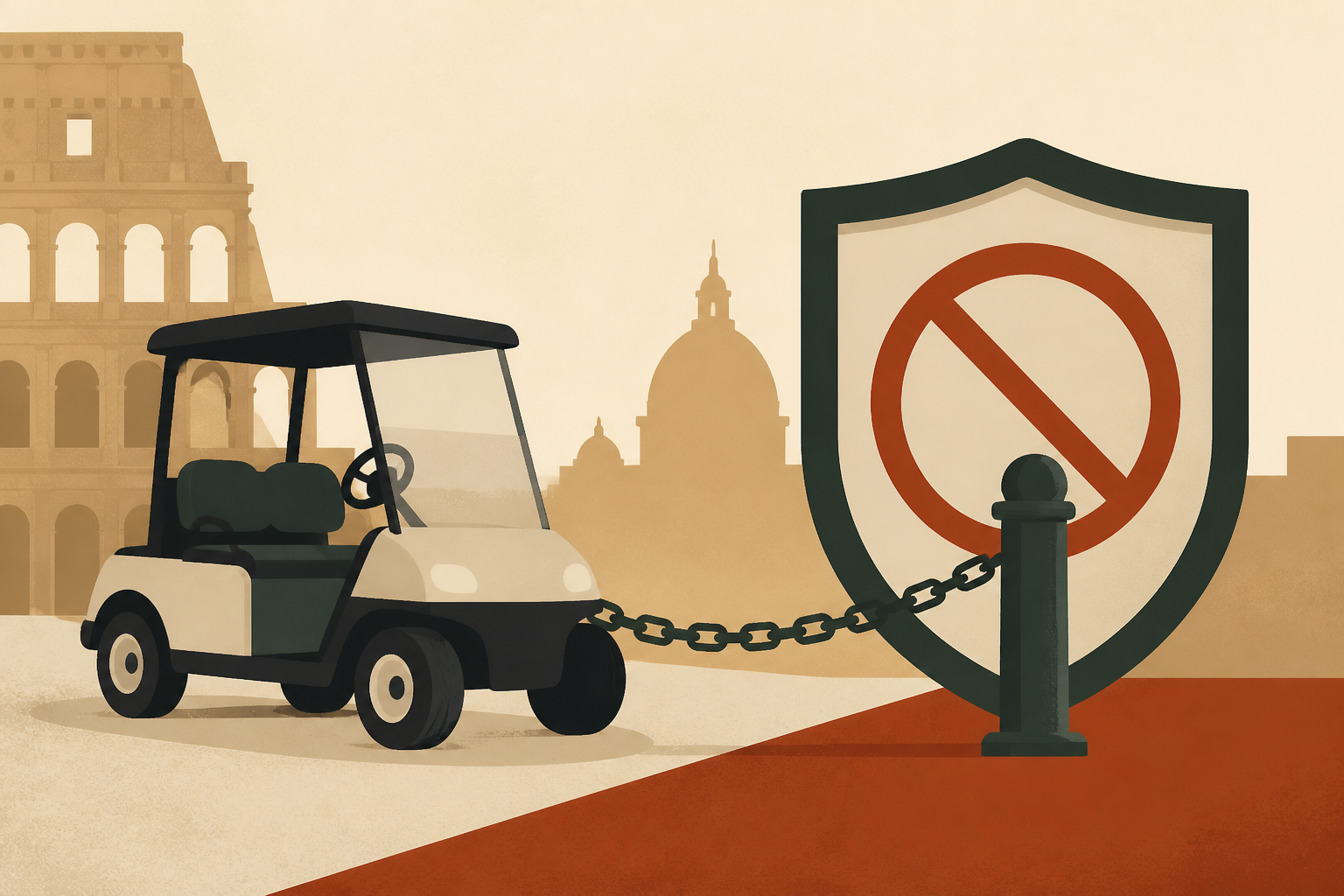 Rome Is Fighting Back Against a Golf Cart 'Invasion'
