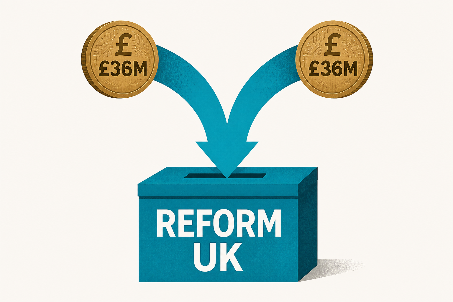 Farage’s Reform UK gets two £36m donations from crypto billionaires