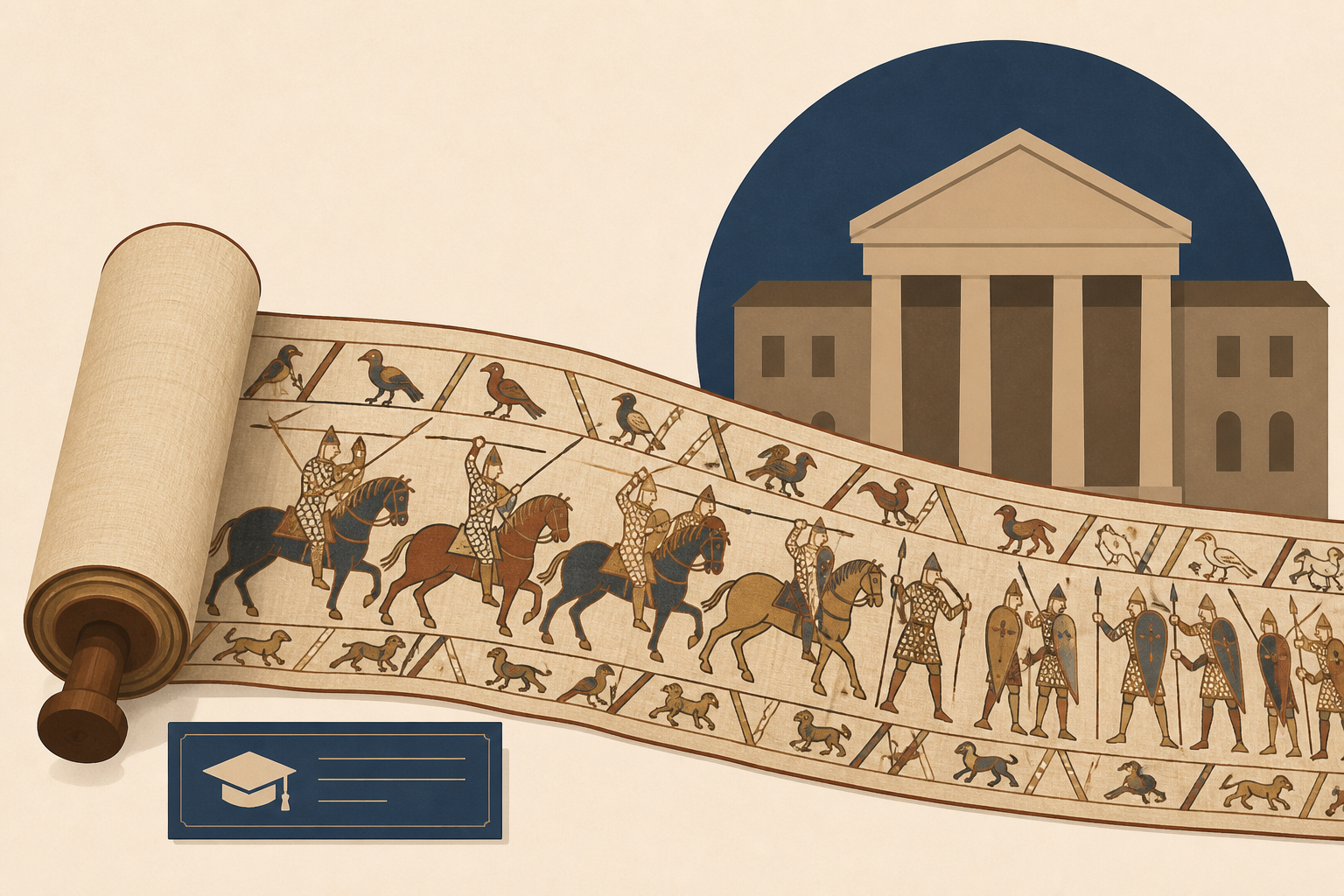 This Georgia university has the only full-size replica of the famous Bayeux Tapestry in the US