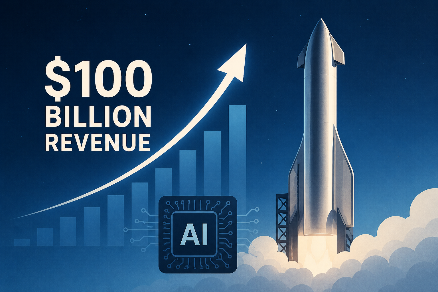 SpaceX Eyes $100 Billion Revenue Goal With AI Deal, Starship Flight Ahead