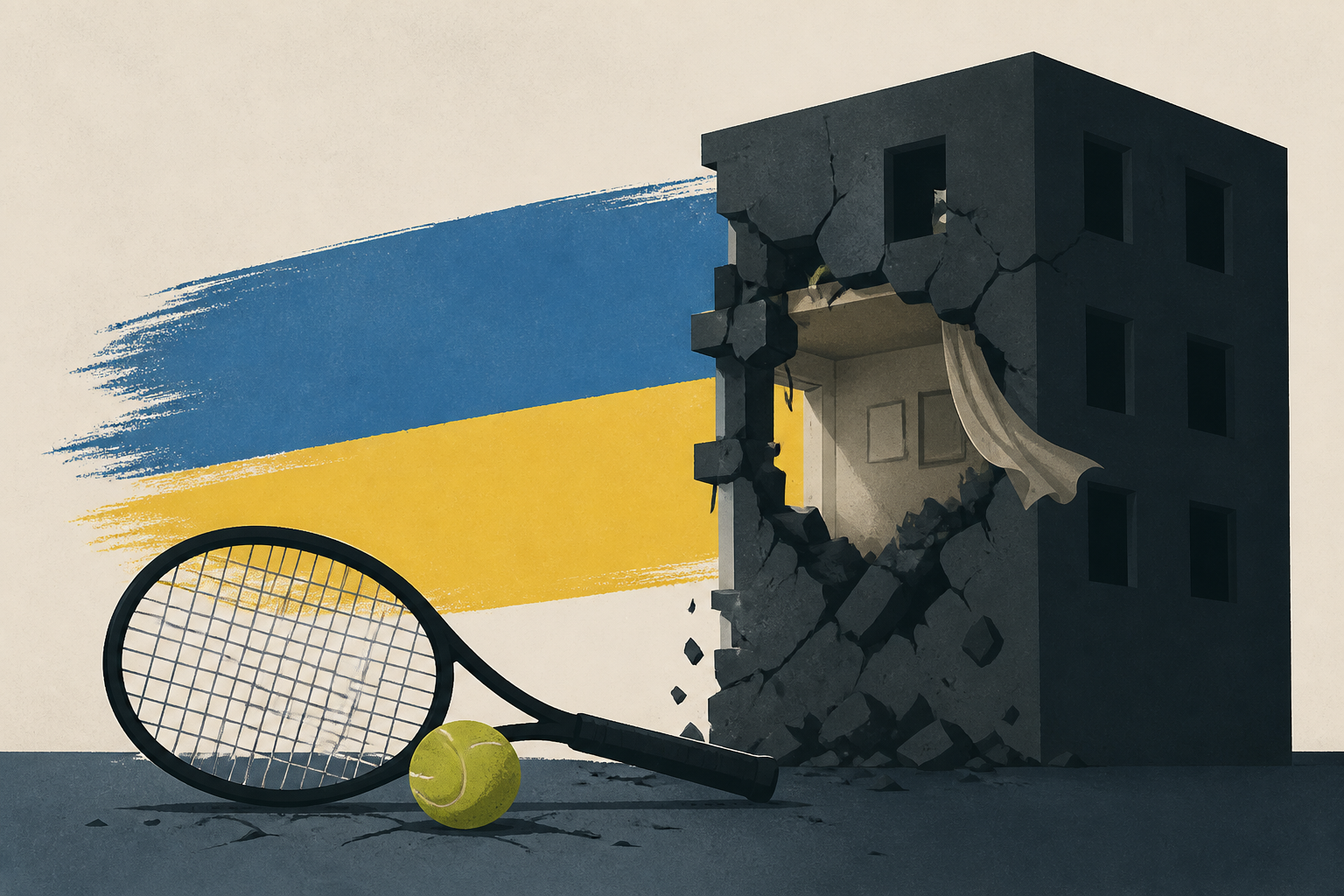 Ukraine tennis player's apartment destroyed in Russian strike