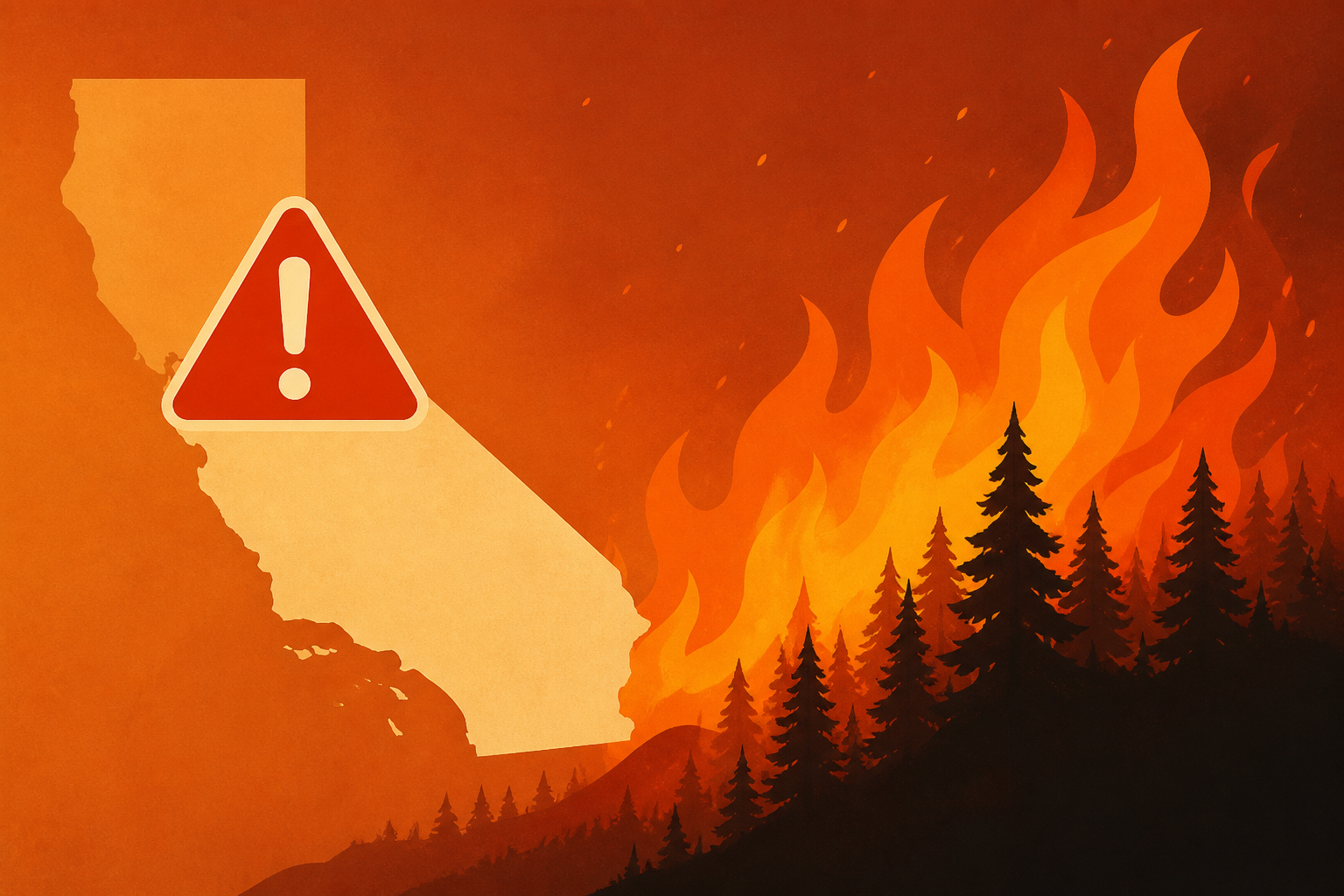 Urgent warning issued as massive wildfire spreads in Northern California