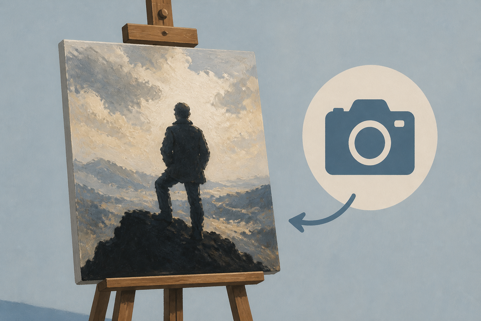 Bush Reveals Painting of One of His Best- Known Photos