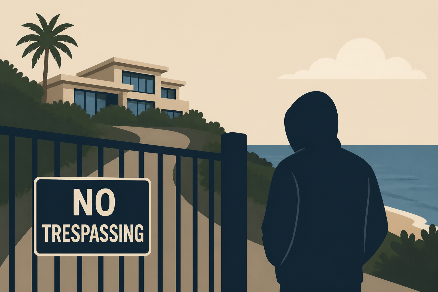 Alleged trespasser stopped outside Kamala Harris’ Malibu home