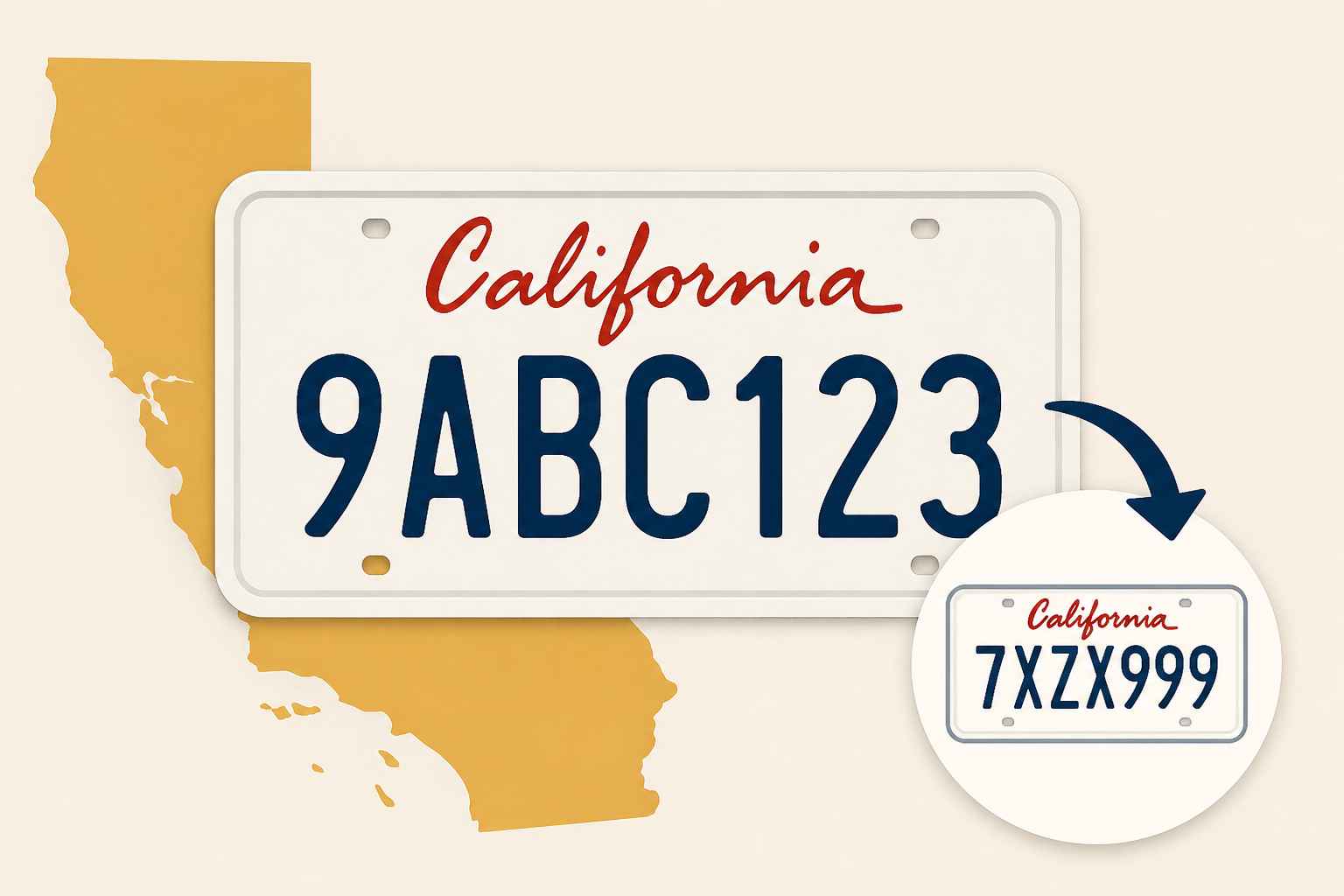 California to change license plate sequence due to shortage of combinations
