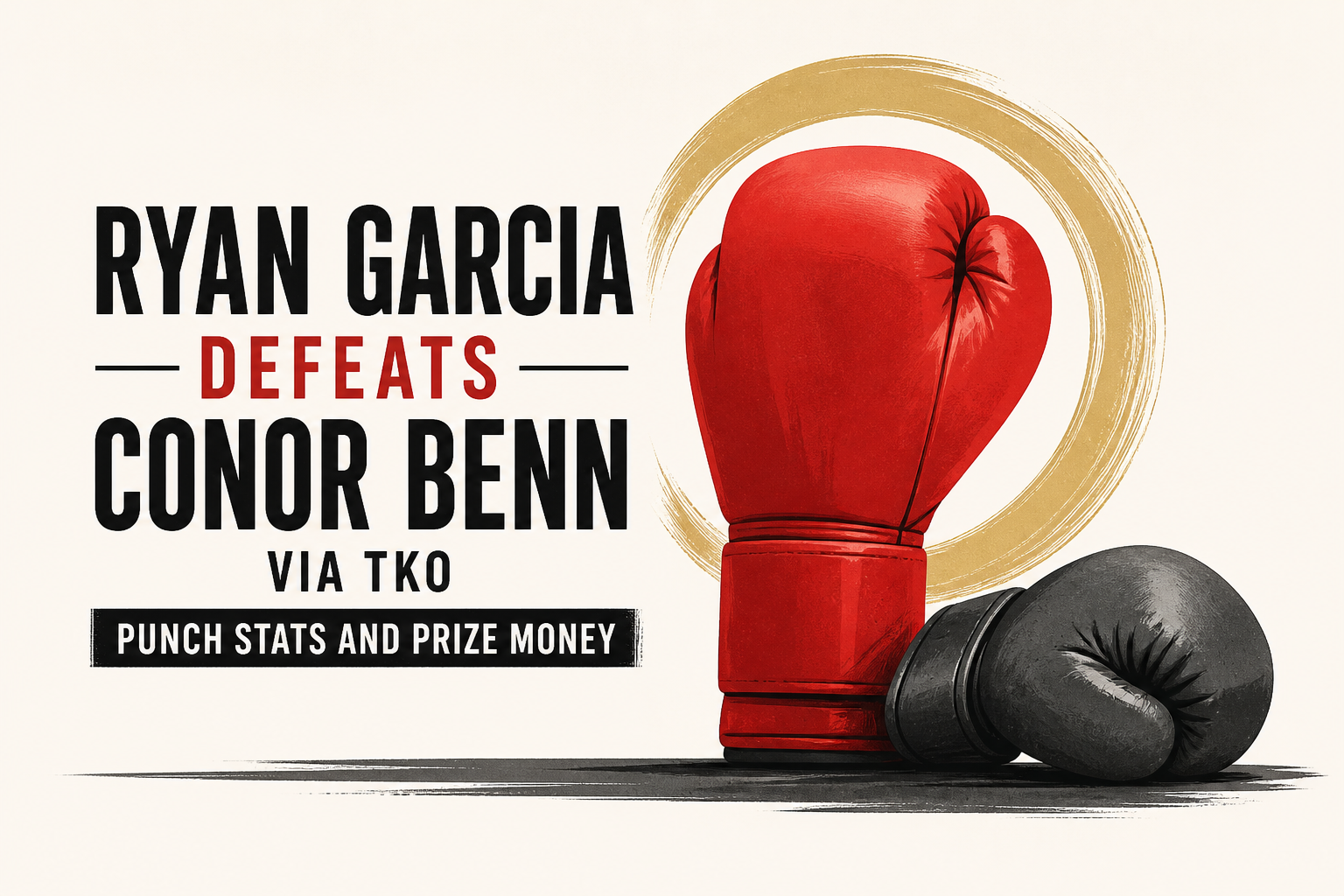 Ryan Garcia Defeats Conor Benn via TKO, Punch Stats and Prize Money
