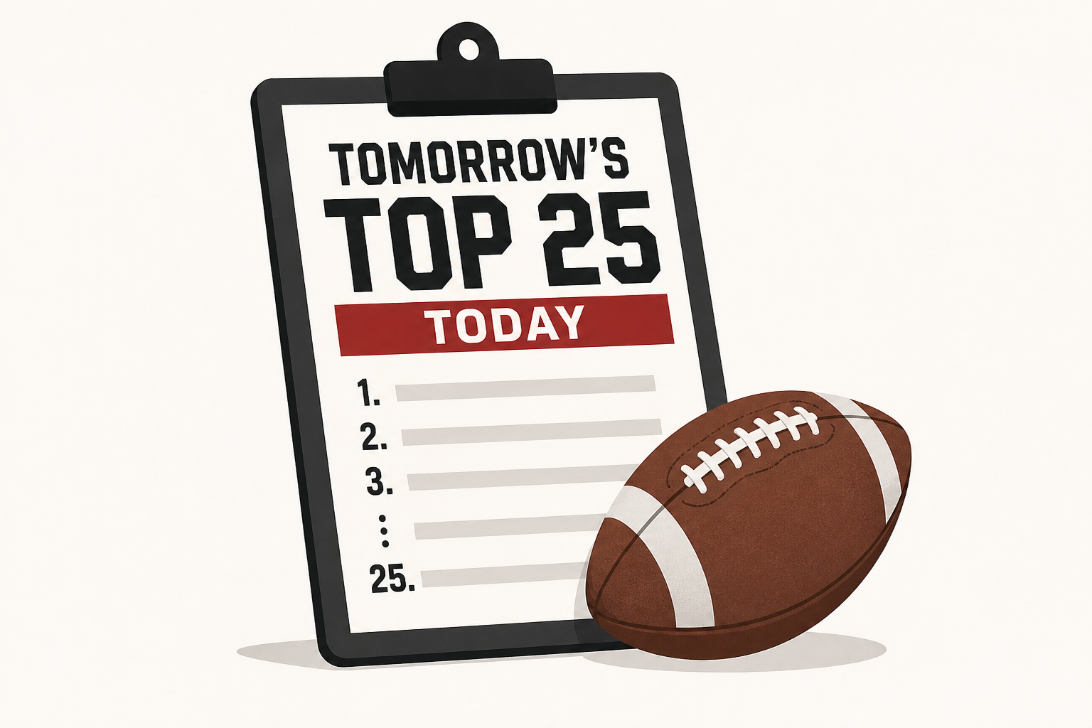 Tomorrow's Top 25 Today projects college football rankings after Week 2