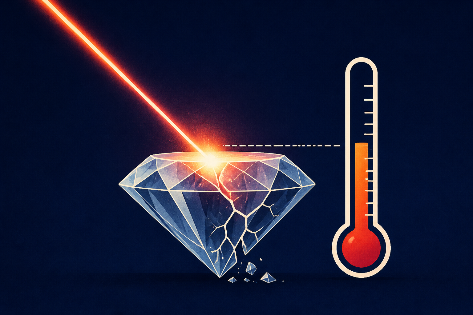 Scientists got diamond's melting point wrong by more than 1,000 degrees, crushing new laser experiment reveals