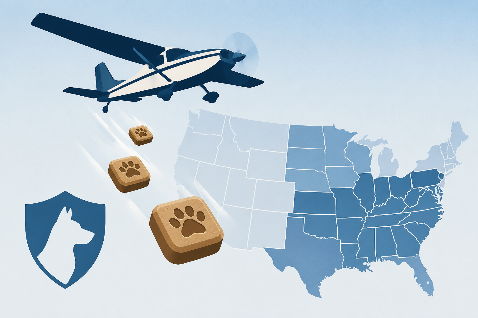 USDA to airdrop millions of rabies vaccine doses over these states