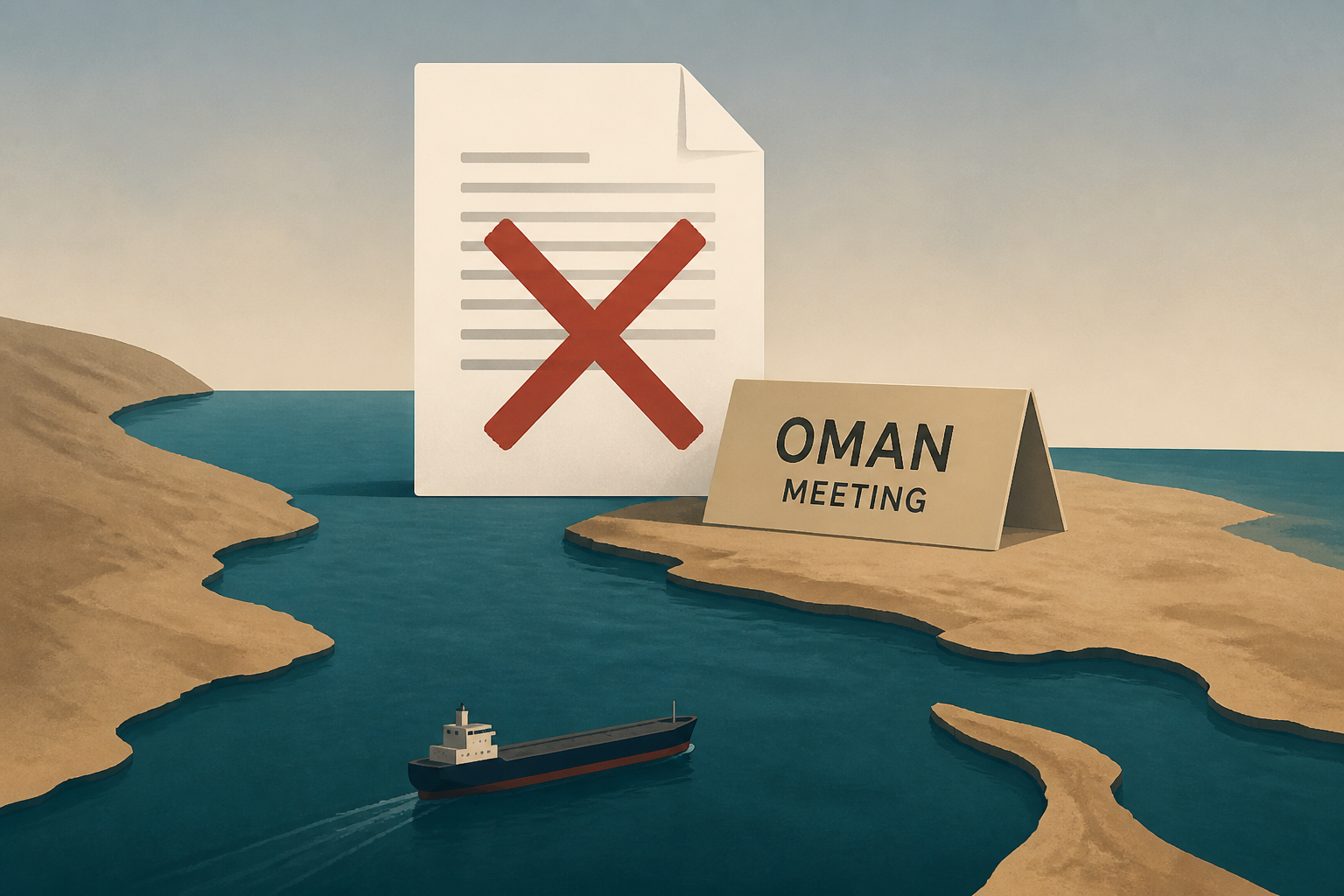 No signed Hormuz deal expected yet from Oman meeting on Monday, Iranian official says