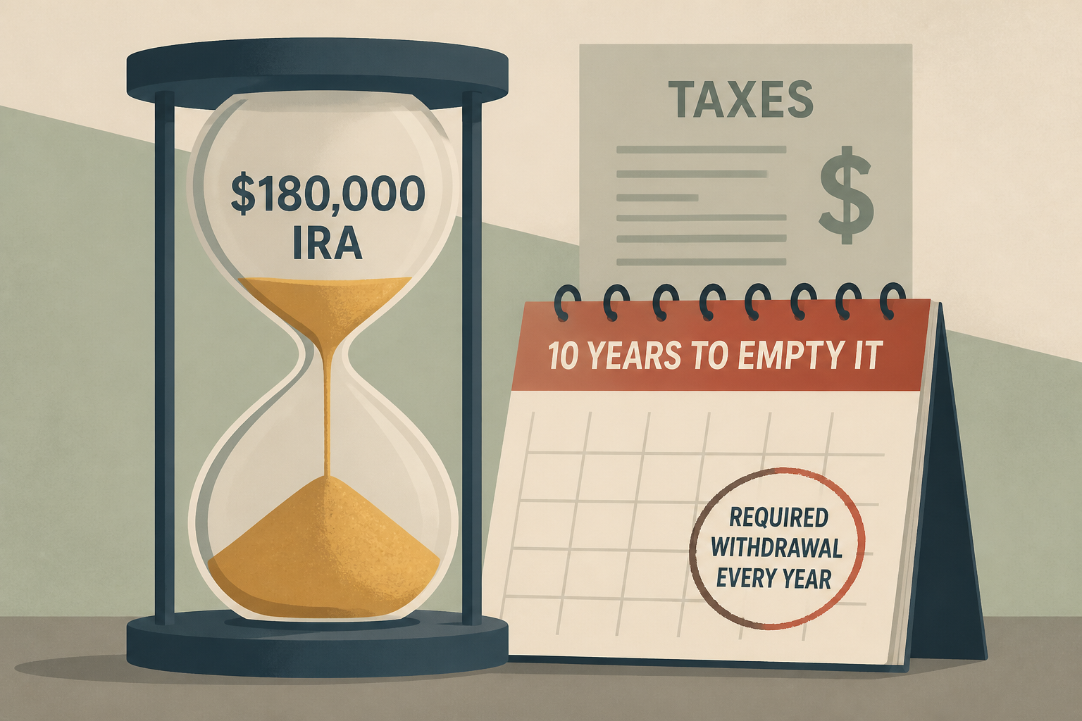 She Inherited Her Mother’s $180,000 IRA at 58 and Was Told She Had 10 Years to Empty It. Nobody Told Her the IRS Also Wants a Withdrawal in Each One of Them