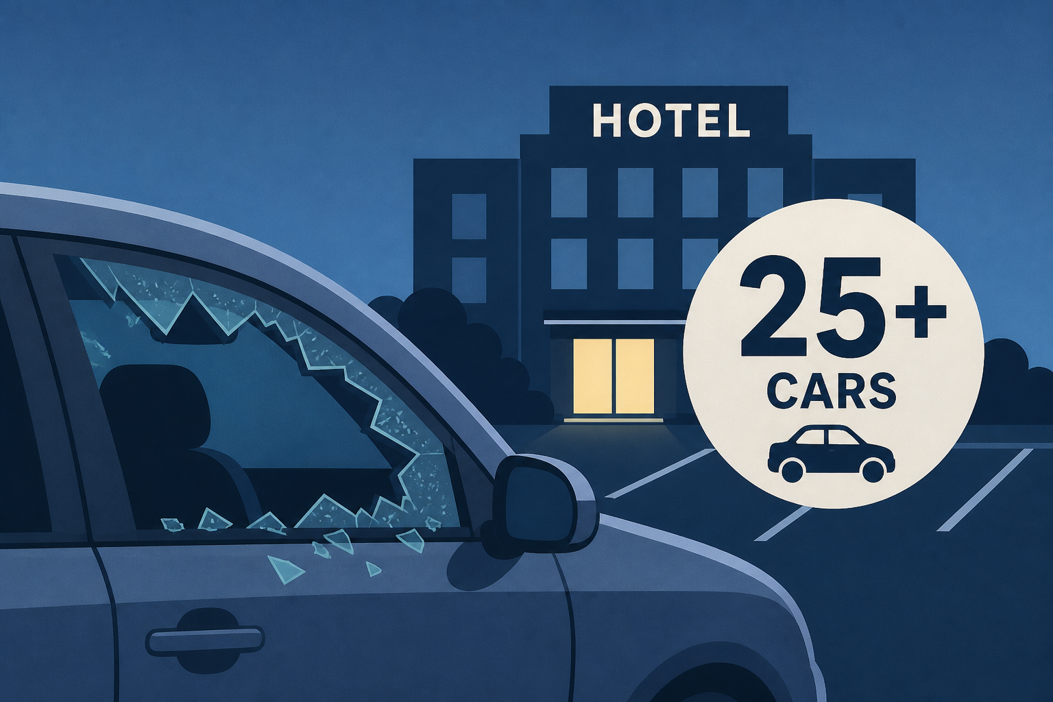 More than 25 cars broken into near Brier Creek hotel Saturday