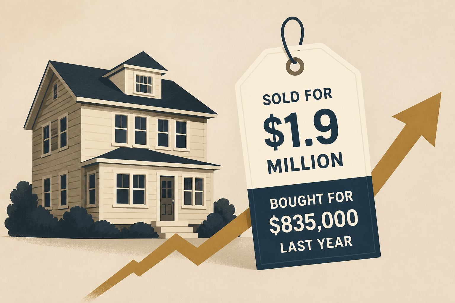 Trump’s childhood home sells for $1.9 million after prior owner bought it for $835,000 last year