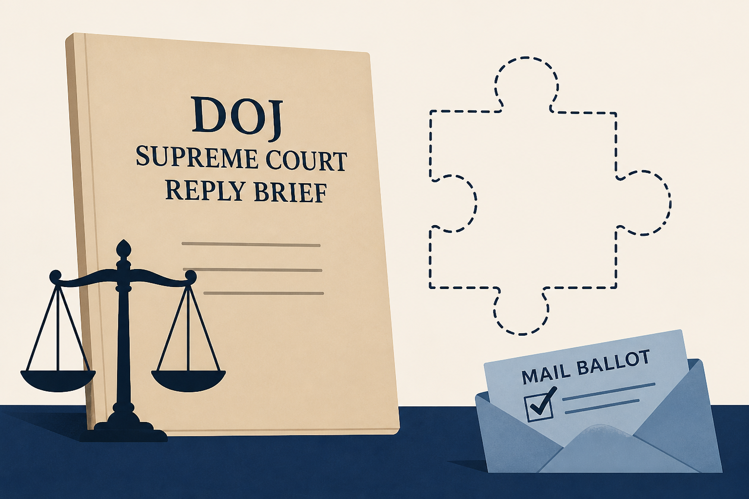 What’s Conspicuously Missing from the DOJ's Supreme Court Reply Brief in Mail Ballots Case
