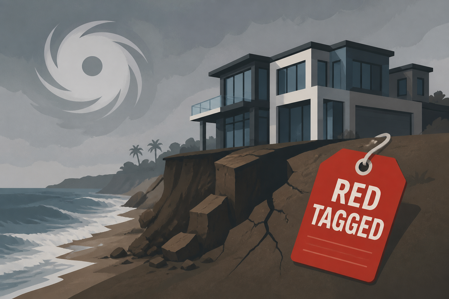Dana Point in crisis as even more mansions red-tagged following Hurricane Marie