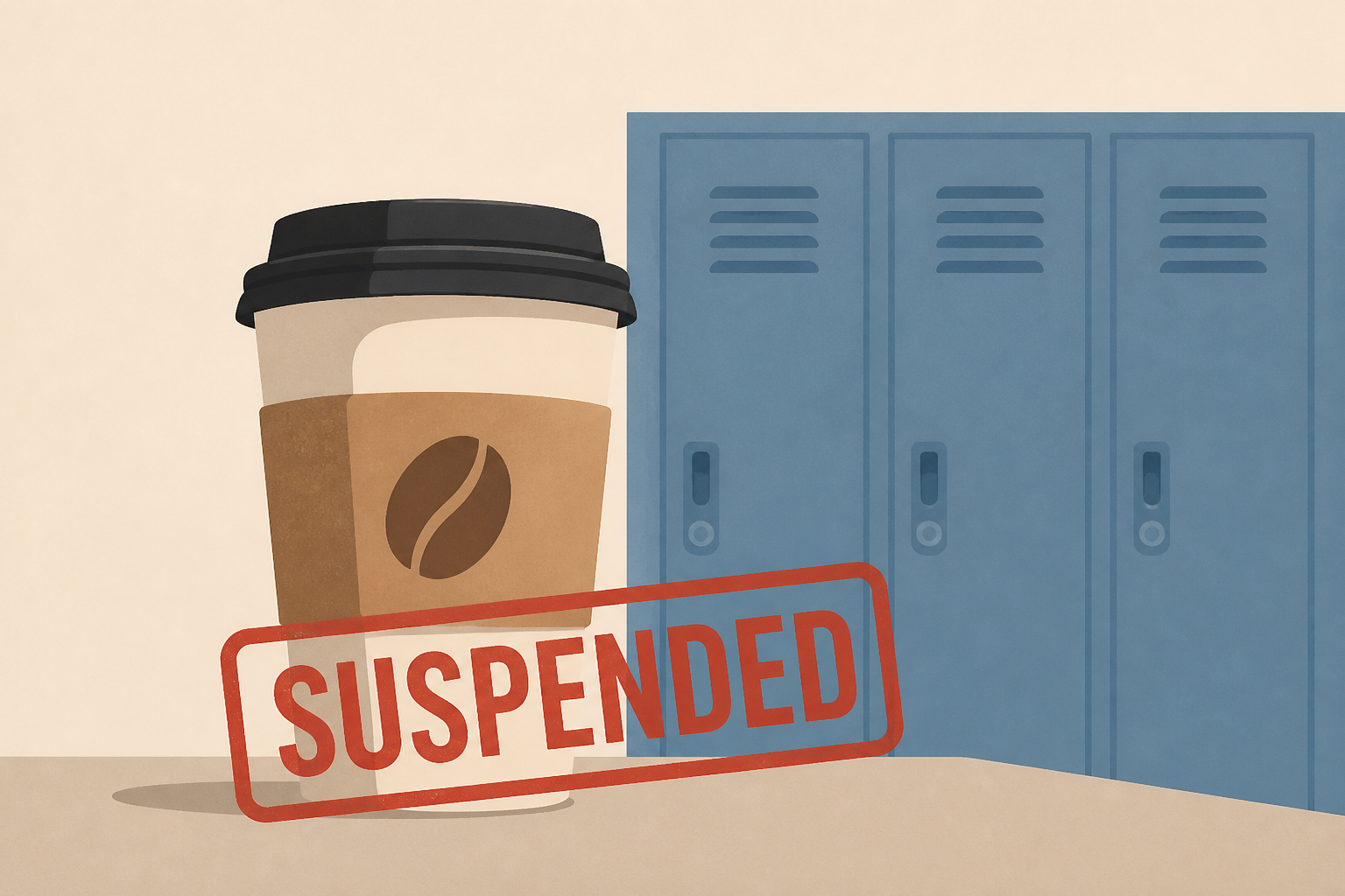 High school student suspended after bringing coffee on first day of school
