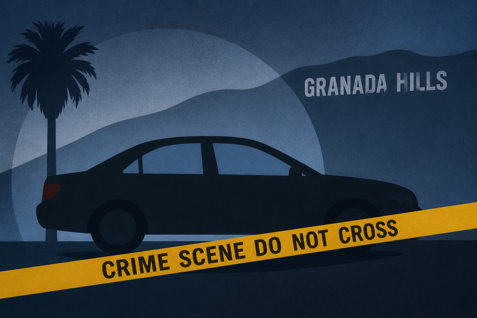 1 man shot to death, another wounded while sitting in parked car in Granada Hills