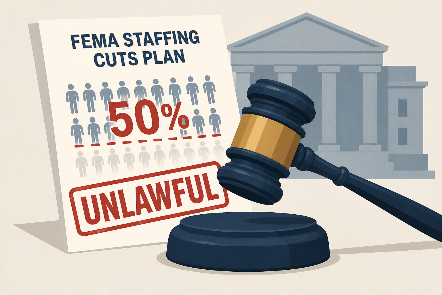 Federal judge rules Homeland Security plan for 50% FEMA staffing cuts was unlawful