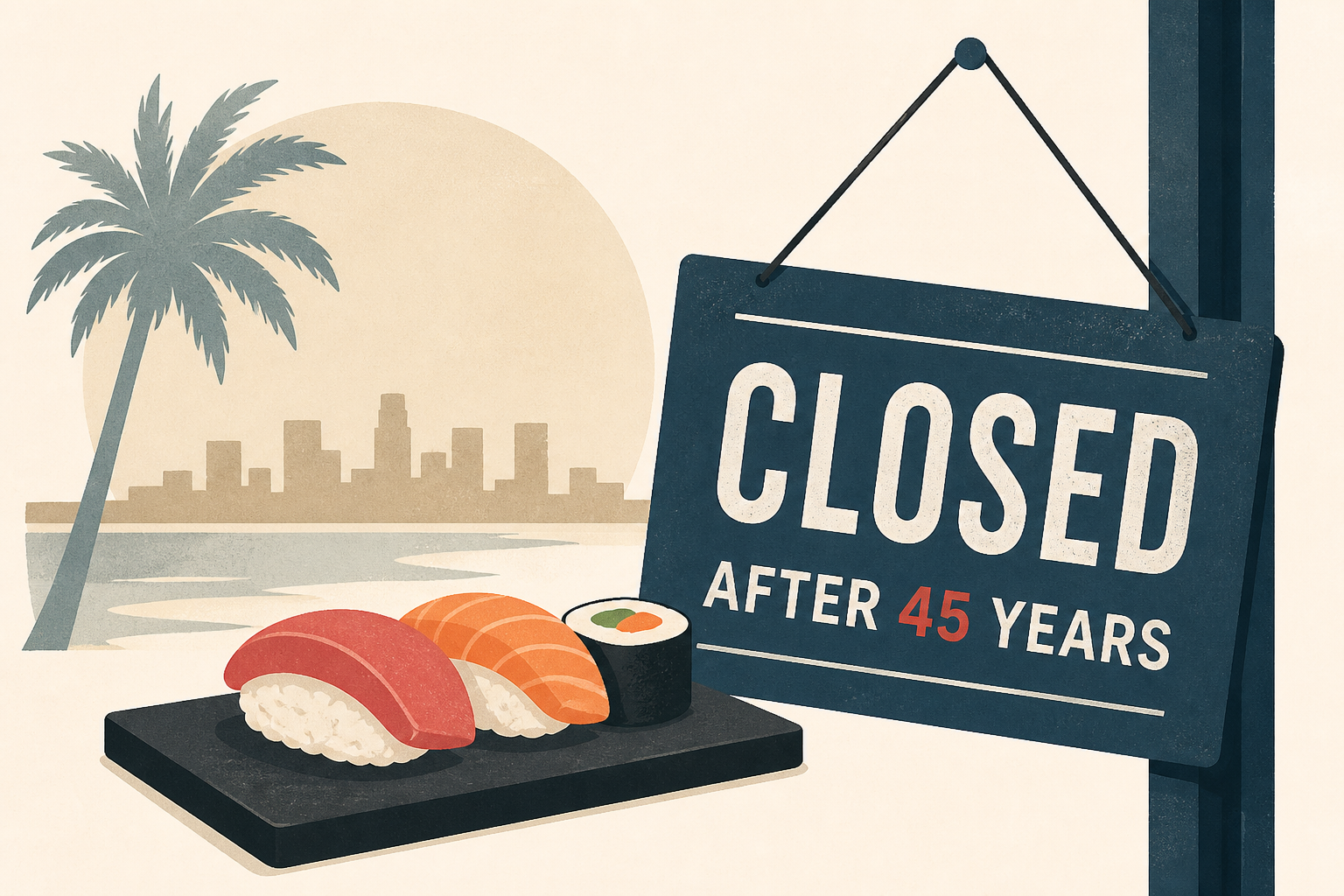 Popular SoCal sushi restaurant to close after 45 years