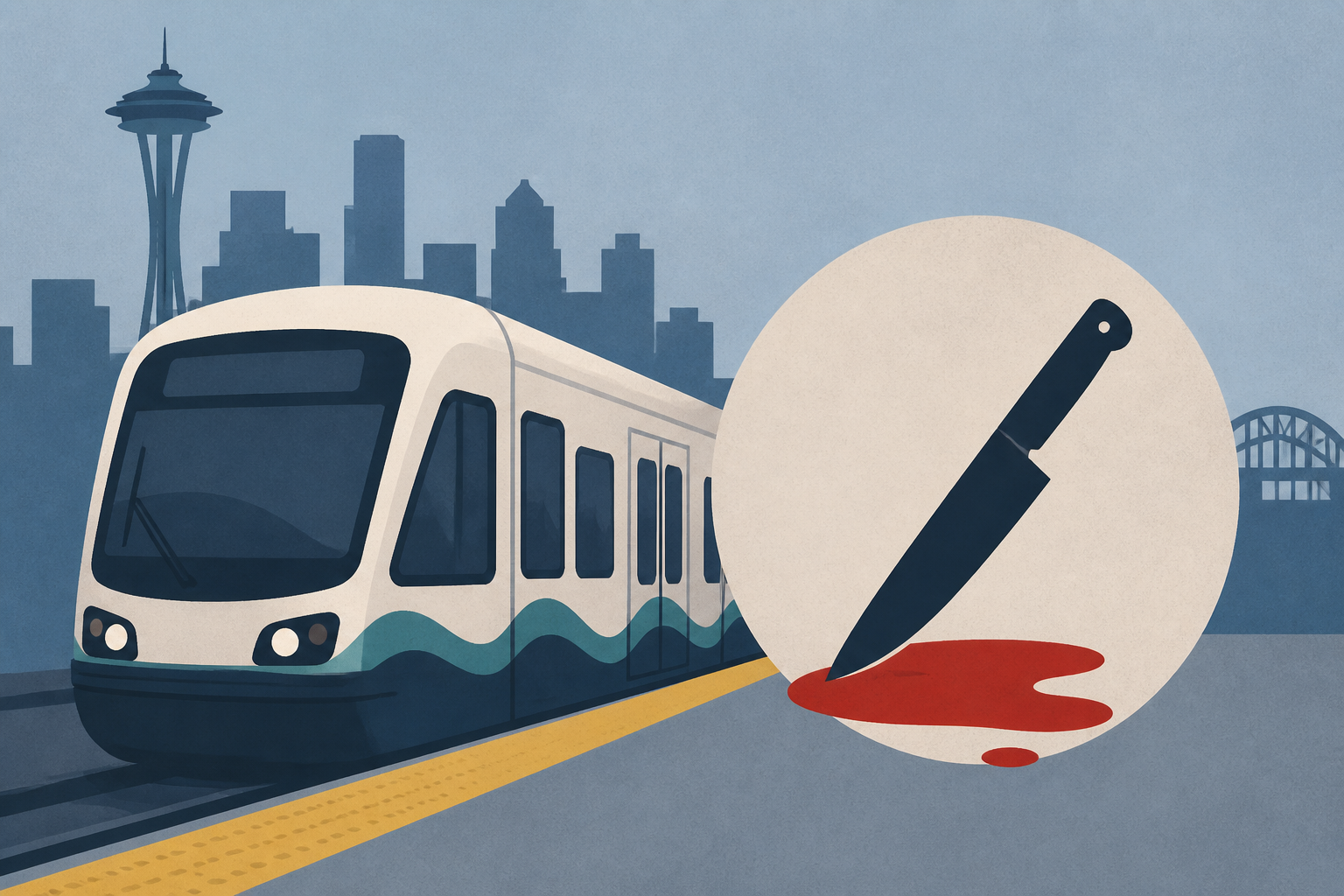 Man boards light rail after getting stabbed in downtown Seattle; suspect at large