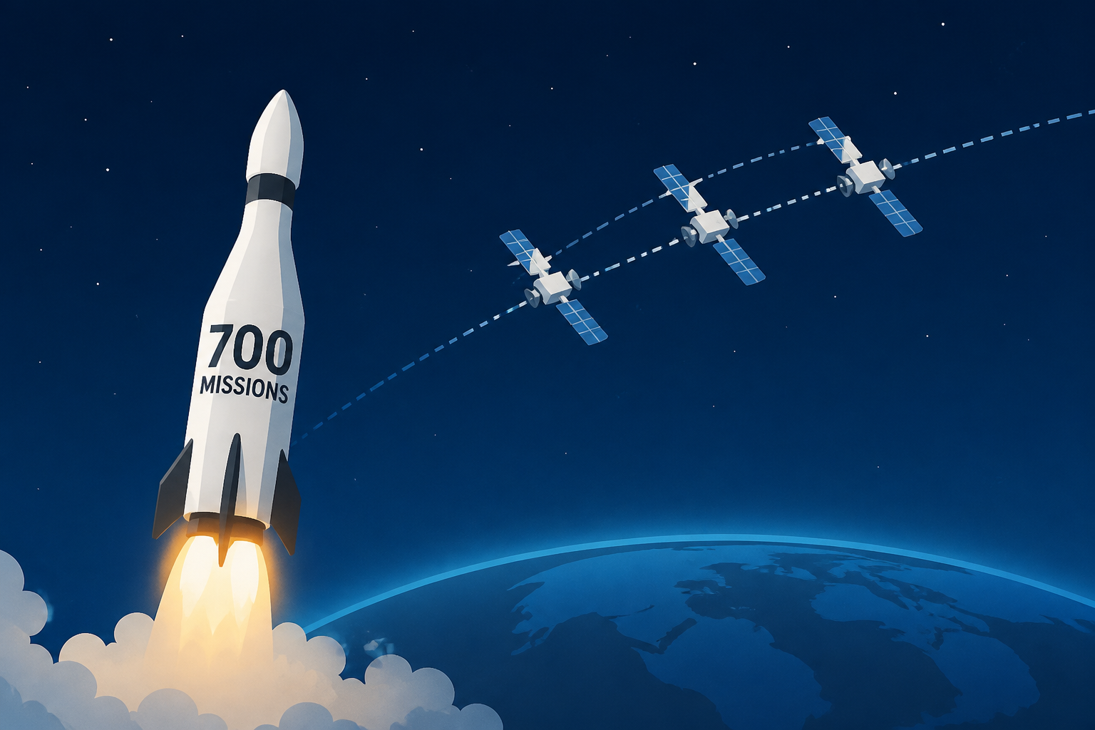 SpaceX launches 3 telecom satellites to orbit on 700th Falcon mission of all time (video)