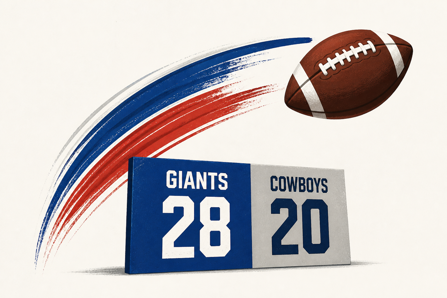 Sunday Night Football: Jaxson Dart throws three TDs, Giants beat Cowboys 28-20