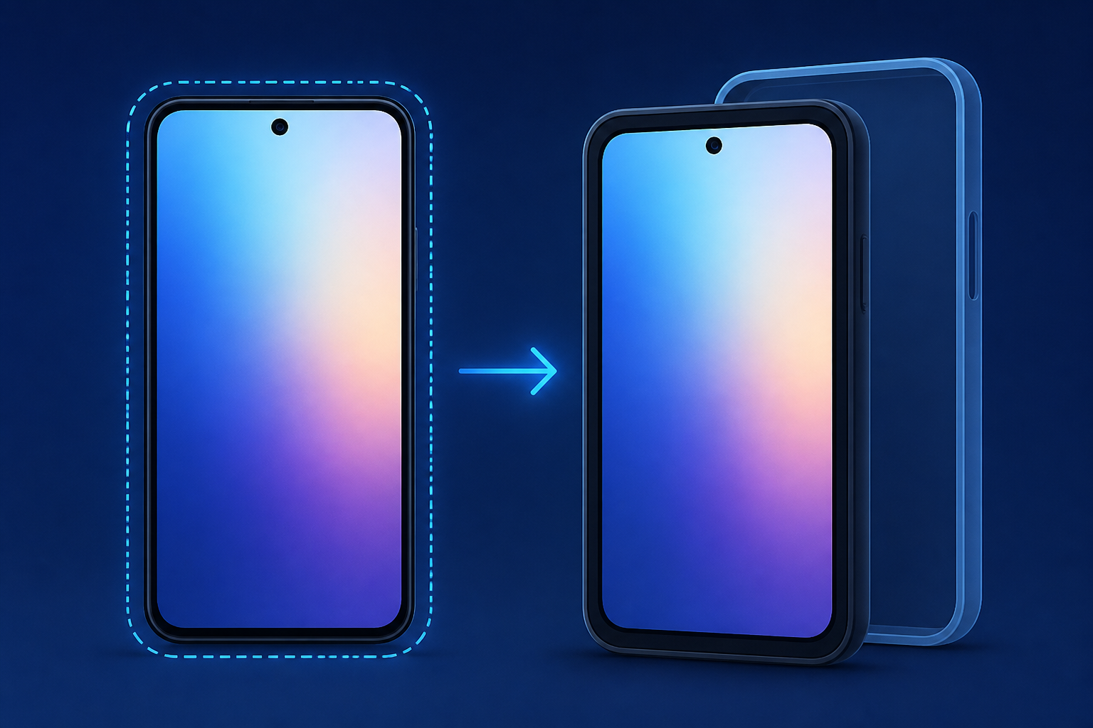 iPhone Duo can add fake bezel to the outside screen for better case compatibility